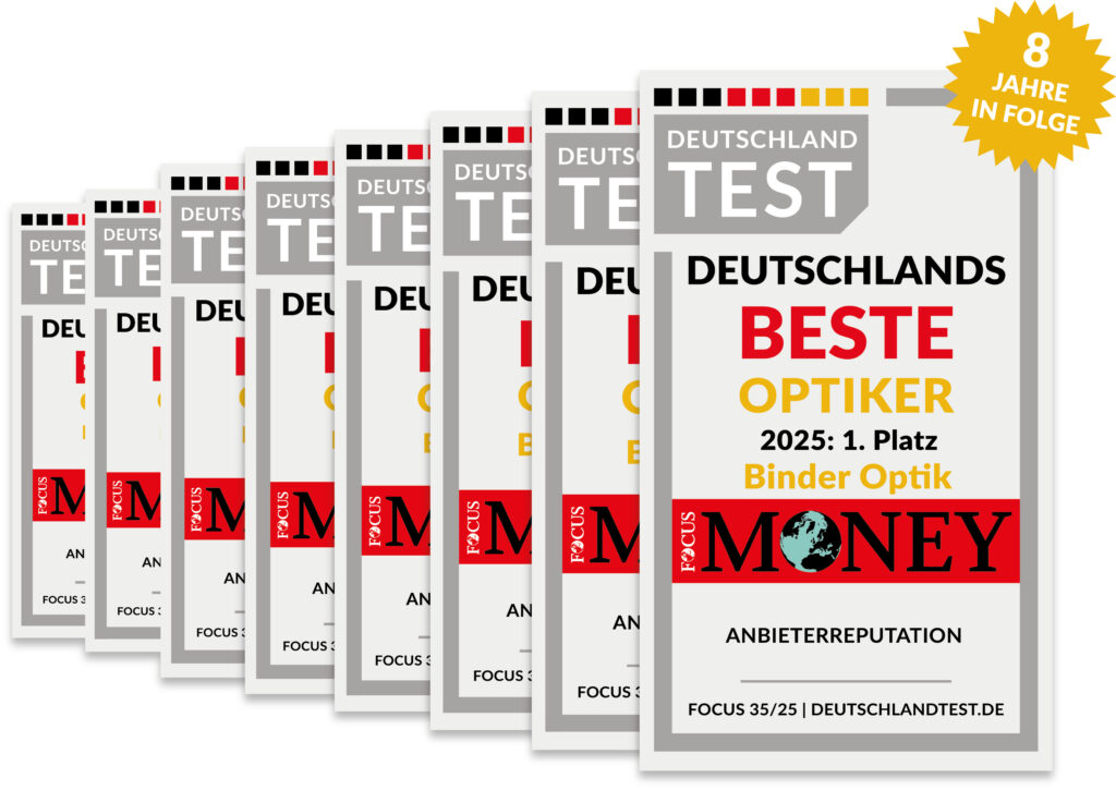 Siegel DT Deutschlands Beste 2025 8 Jahre Binder Optik 1 Binder Optik
