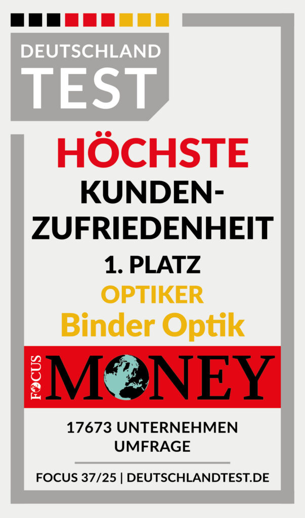 Fünf Jahre Spitzenplatz: Binder Optik erneut für „Höchste Kundenzufriedenheit“ ausgezeichnet. 1 Binder Optik DT Siegel Hoechste Kundenzufriedenheit 2025 Binder Optik 1 Binder Optik