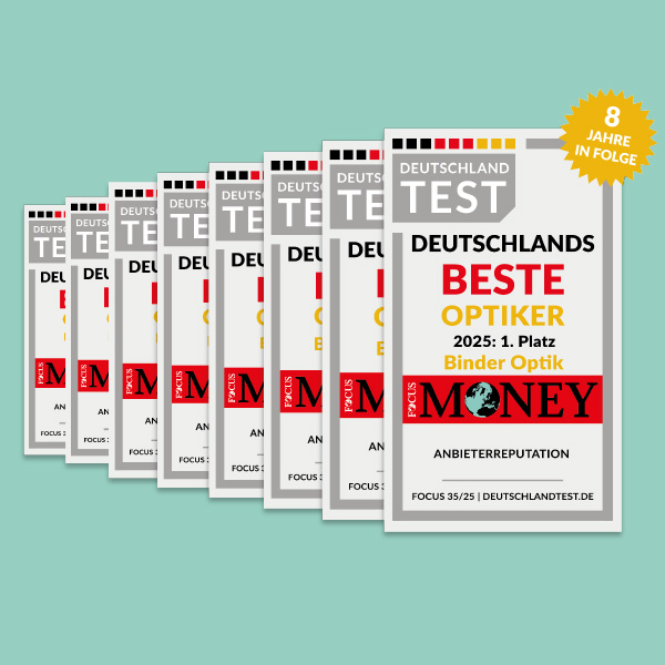 Glas geschenkt 3 Binder Optik Binder Testsieger 3 Binder Optik