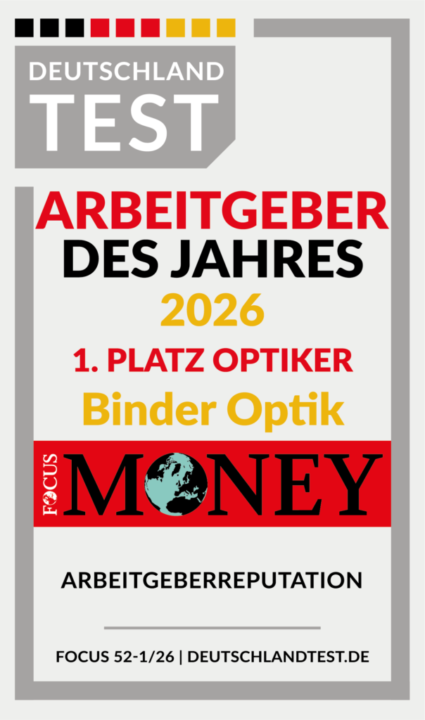 Yüz puan! Binder Optik 2026 yılının işvereni. 1 Binder Optik DT Siegel Arbeitgeber des Jahres 2026 Binder Optik 1 Binder Optik