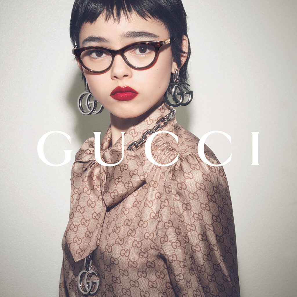 Marke Gucci 1 Binder Optik ORGANIC FEED 2025 10 GUCCI EYEWEAR SS26 D2 MAIN Optical W GG2034O 002 124 D 1 Binder Optik