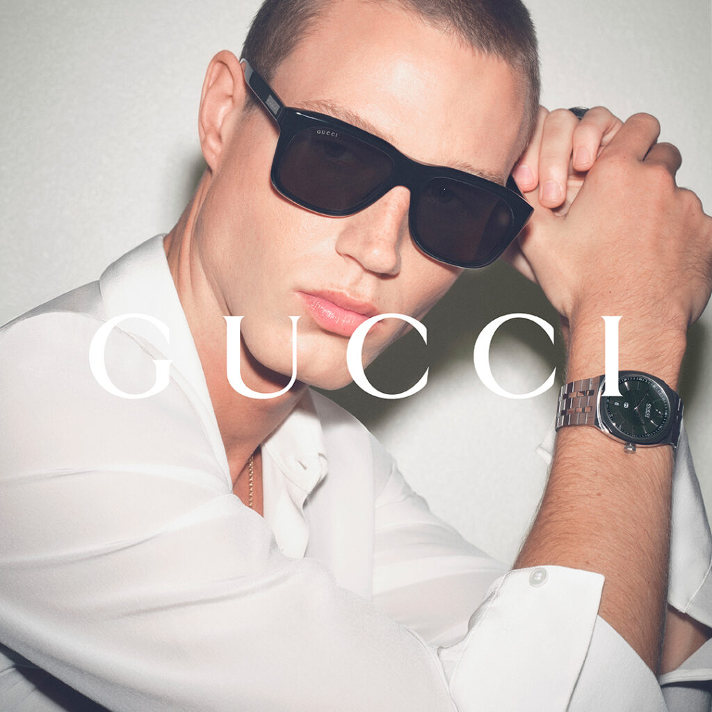 Marke Gucci 2 Binder Optik ORGANIC FEED 2025 10 GUCCI EYEWEAR SS26 MAIN Sun M GG2077S 001 053 B 2 Binder Optik